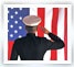 Saluting Marine