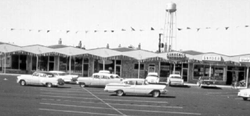 Hoffman Plaza, opening day, early 1960s