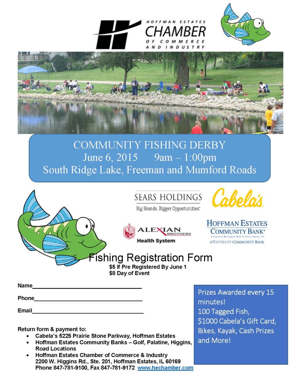 Fishing Derby Registration Form Image 2015