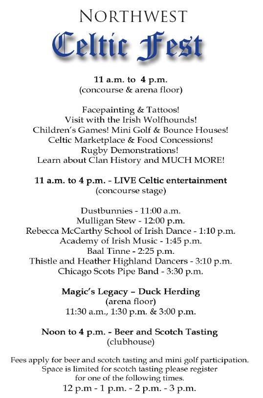 Celtic Fest Schedule 2015