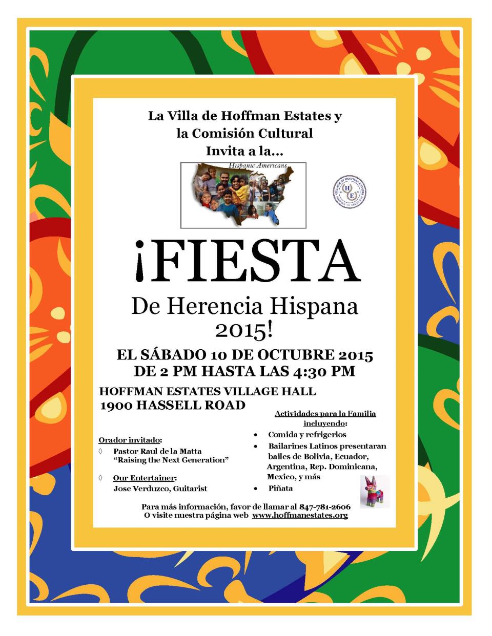 Hispanic Heritage 2015 Flyer Spanish