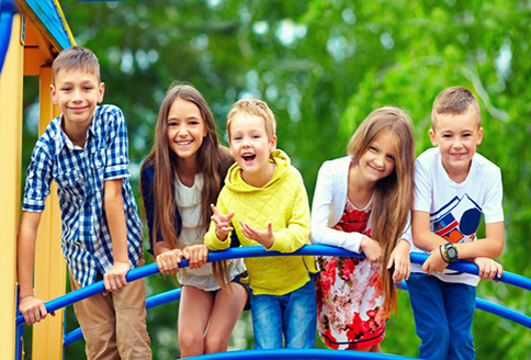 children smiling