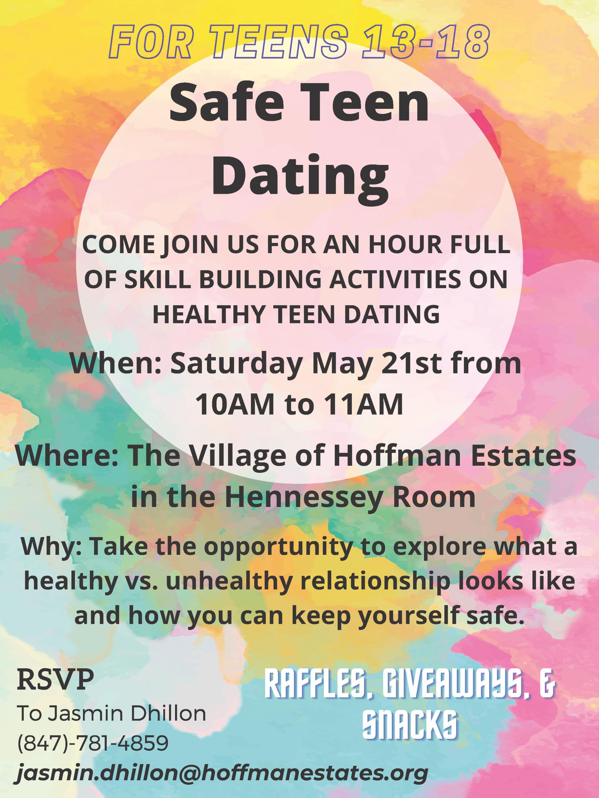 Safe Teen Dating Poster