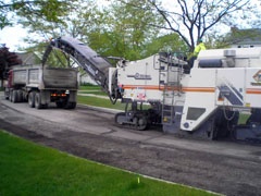 Asphalt Grinding on Silver Pine Drive